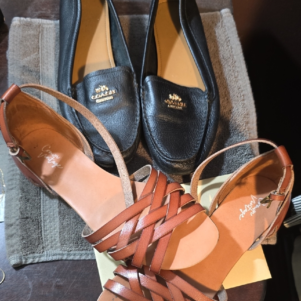 Coach Black and Crown VINTAGE  Brown Flats and Loafers